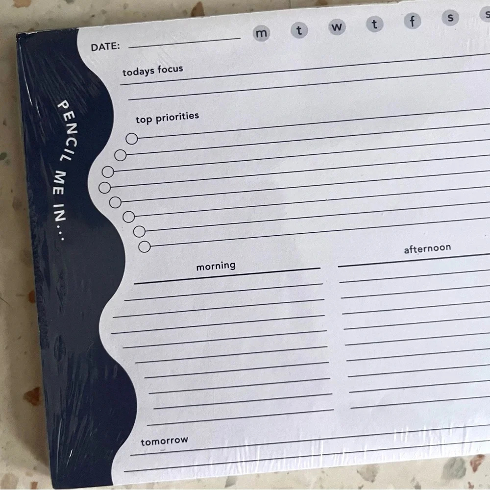 🍭 3/$20 abstract daily weekly tracker planner pad